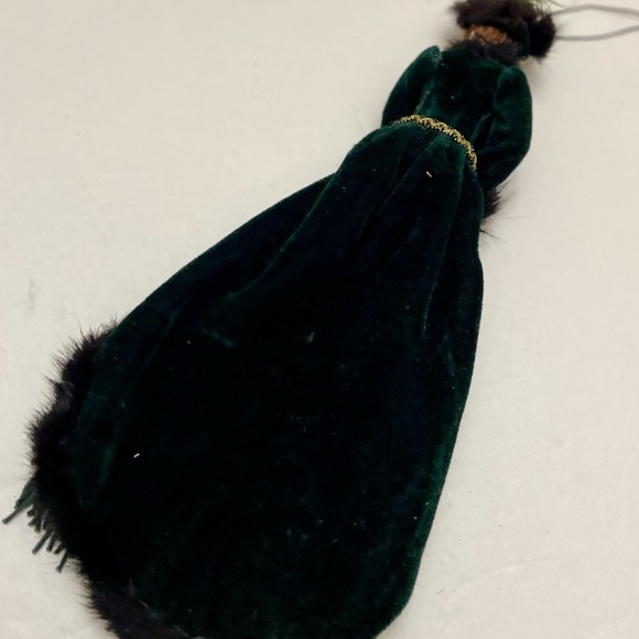 Vintage Auto or Christmas Ornament-Victorian Lady in Green Gown - Picture 12 of 12